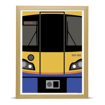 Personalised London Overground Train Art Print, 5 of 6