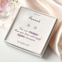 Personalised Strength And Love Stud Earring Lotus Flower Jewellery Gift, thumbnail 1 of 6