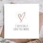 Card For Him / Her | Cute Anniversary Card, thumbnail 1 of 3