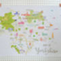 Map Of Yorkshire Tea Towel, thumbnail 2 of 3