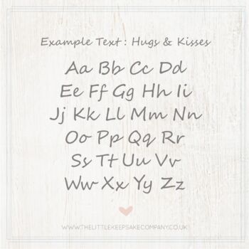 Handwriting Memorial Necklace, Large Heart, Wing, 4 of 5