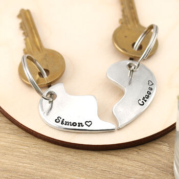 Gift For Couples Togetherness Personalised Keyring, 4 of 10