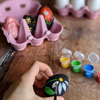 Easter Eggs Craft Kit With Paint And Glitter, 2 of 7