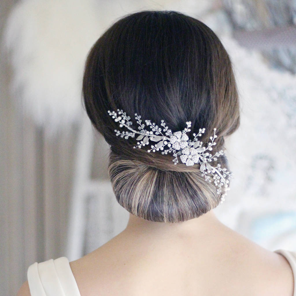 Olivia Swarovski Crystal And Pearl Hair Vine, 1 of 6