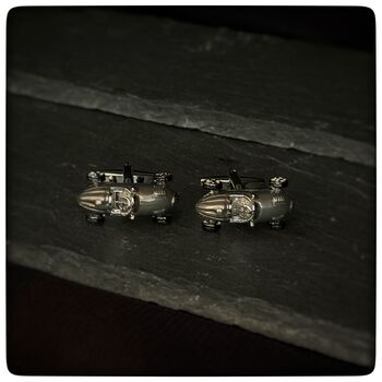 Personalised Retro F1 Motor Racing Cufflinks, 2 of 9