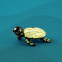 Artisan Glass Green Glass Turtle | Gift Boxed | Decoration | Collectable | Gift For Home, thumbnail 1 of 7