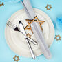 Hanukkah Star Of David Wooden Napkin Rings, thumbnail 4 of 4
