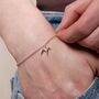 Personalised 3D Whippet Silver Chain Bracelet, thumbnail 1 of 11