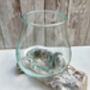 Molten Glass Round Bowl On Whitewashed Teak Root Base, thumbnail 6 of 8