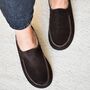 Sheepskin Slip On/ Mule Slippers Chocolate, thumbnail 3 of 5