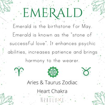 Emerald May Birthstone Necklace, 7 of 11