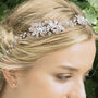 Crystal Floral Bridal Hair Vine, thumbnail 8 of 11