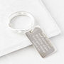 Personalised Silver Message Key Ring, thumbnail 2 of 6
