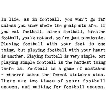 Football Funny Quotes Print, Gift For Sports Fan, 2 of 6