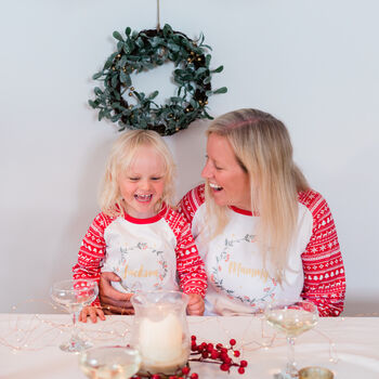 Personalised Nordic Matching Family Christmas Pyjamas, 6 of 12