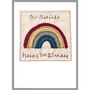 Personalised Rainbow New Baby Girl / 1st Birthday Card, thumbnail 3 of 11