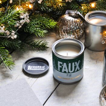 'Faux Fir' Siberian Pine And Eucalyptus Scented Candle, 3 of 4