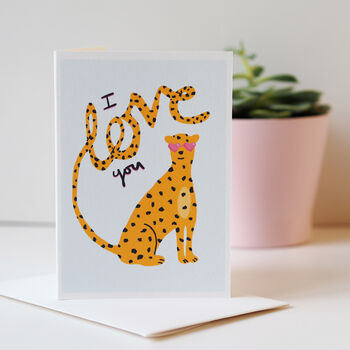 Leopard Love Valentine's Day Card, 3 of 6