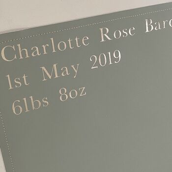 Personalised Play Mat In Vegan Leather, 3 of 12