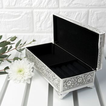 Personalised Eid Mubarak Silver Plated Trinket Box, 3 of 3