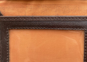 Men's Brown Buffalo Leather Wallet With Rfid, 3 of 3