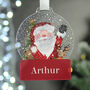 Personalised Santa Acrylic Snowglobe Hanging Decoration Gift Boxed, thumbnail 4 of 5