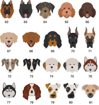 Personalised Dog Breed Ceramic Coaster, 7 of 12