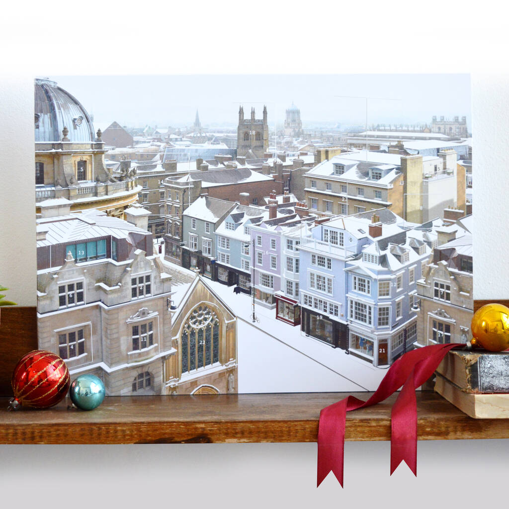 Oxford Christmas Advent Calendar By Window Cards
