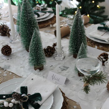 Winter Forest Wonderland Festive Christmas Tablescape, 7 of 7