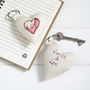 Personalised Initial Heart Keyring Gift, thumbnail 8 of 12