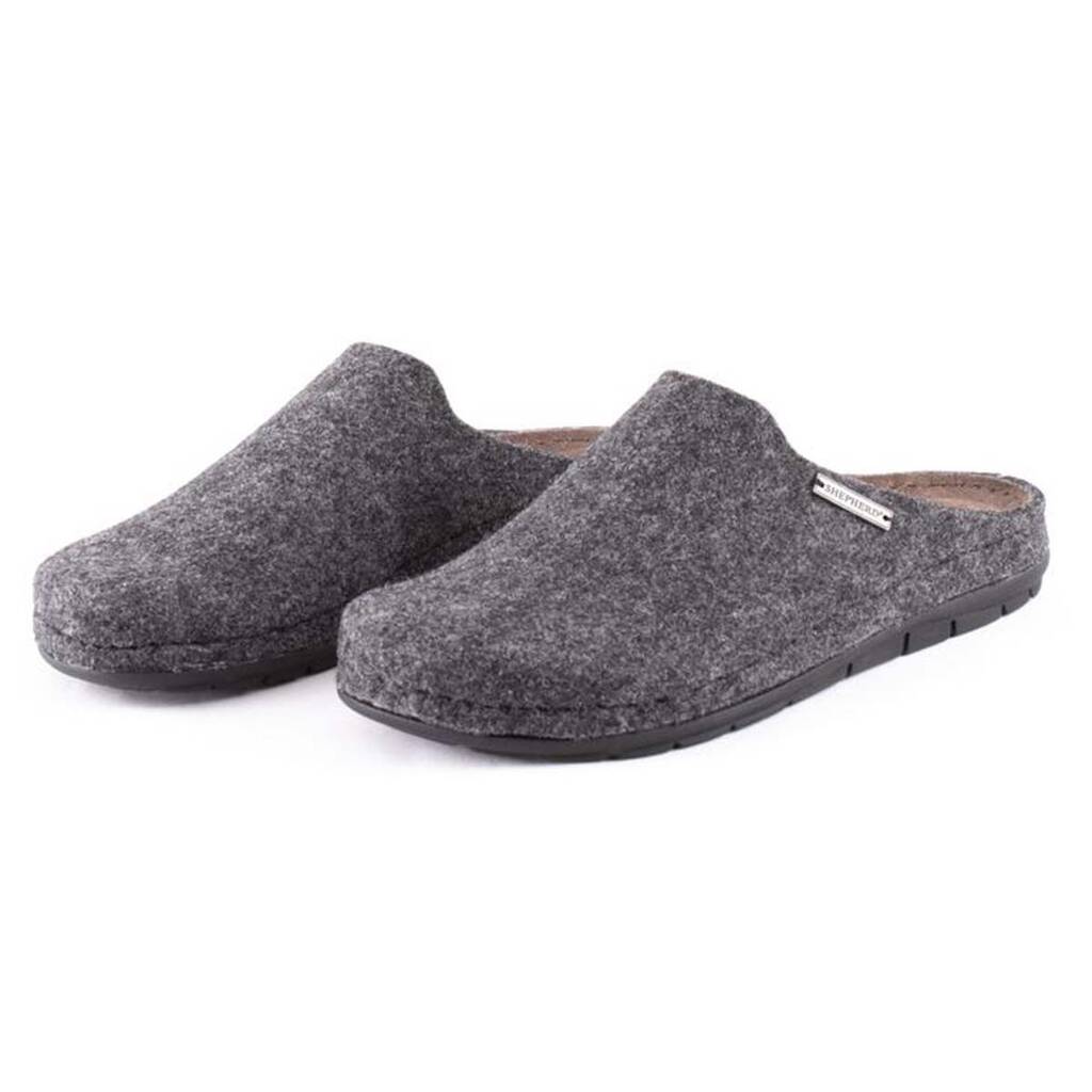Shepherd Slippers Annsofie Grey | Felted wool Slippers | Shoegarden UK