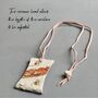 Ceramic Pendant Necklace Handmade Small Gifts For Her Adjustable Length, thumbnail 2 of 12