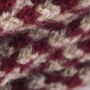 Burgundy Merino Lambswool Scarf, thumbnail 4 of 5