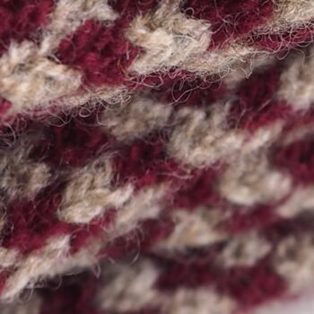 Burgundy Merino Lambswool Scarf, 4 of 5