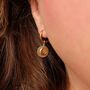 Moon Charm Earrings, thumbnail 2 of 4