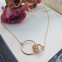 Gold Filled Interlocking Circle Family Connection Necklace, thumbnail 1 of 9