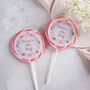 Personalised Floral Wreath Giant Hen Party Lollipops, thumbnail 1 of 3