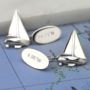 Sailing Boat Cufflinks Solid Silver, thumbnail 3 of 6