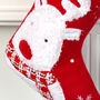 Personalised Red Fluffy Reindeer Stocking, thumbnail 5 of 5