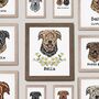 Custom Memorial Airedale Terrier Dog Print With Angel Wings, thumbnail 3 of 10