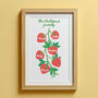 Personalised Family Tree Strawberry Print, thumbnail 2 of 3