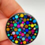 Disco Brooch/Pin/Badge With Colourful Glitter, thumbnail 2 of 8