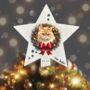 Personalised Tree Topper Cat Christmas Wreath. 20 Different Breeds, thumbnail 6 of 12