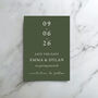 Olive Green Wedding Invitations, thumbnail 2 of 5