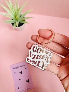 Good Vibes Only Keyring, 2 of 2