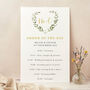Greenery Botanical Wedding Order Of The Day Sign, thumbnail 1 of 2