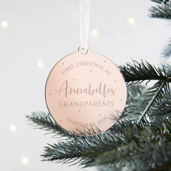 New Grandparents Christmas Bauble, 2 of 4