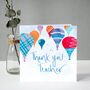 Thank You Teacher Balloons Card, thumbnail 6 of 7