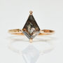 One.01ct Kite Salt And Pepper Diamond Ring, thumbnail 1 of 2