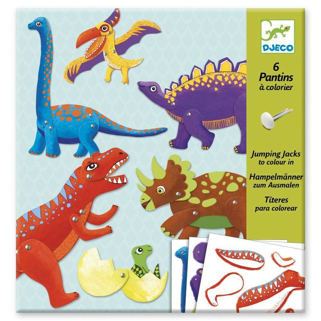 Image of Dinosaur Paper Puppets Craft Kit